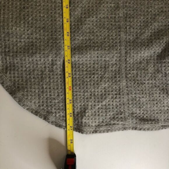 Project Social T Waffle Knit Top High Low Hem Grey Size XSmall Oversized - Picture 10 of 10